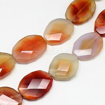 Chapelets de perles en cornaline naturelle G-Q468-44-1