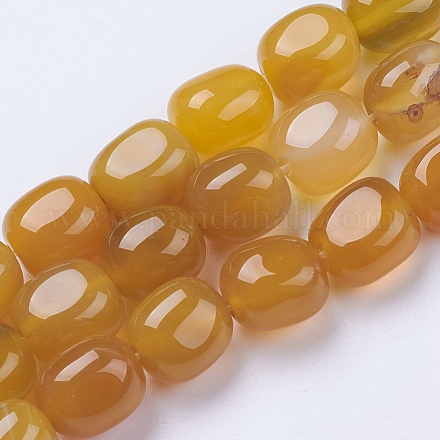 Chapelets de perles d'agate naturelle G-I198C-A-01-1