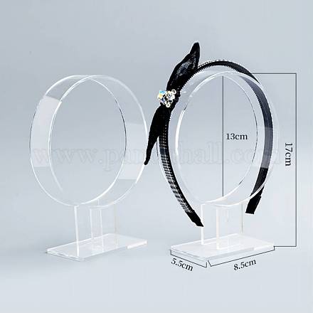 Acrylic Hair Band Display Stands OHAR-PW0001-137B-1