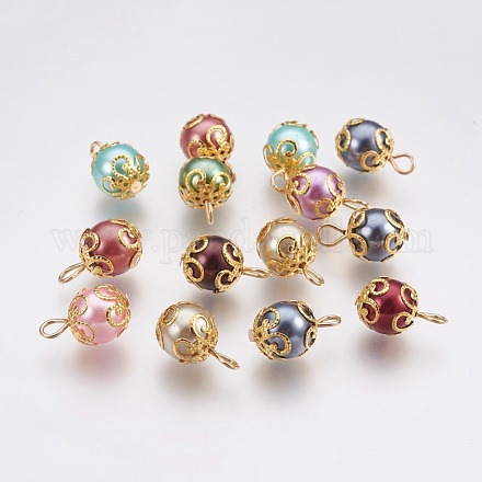 Perles de verre pendentifs X-FIND-P029-08G-1