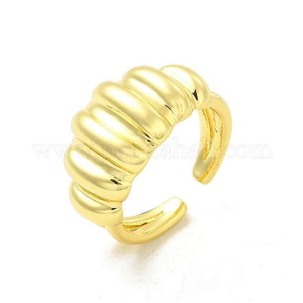 Кольцо-манжета из латуни с круассаном для женщин RJEW-E068-02LG-1