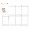 8 Sets PET Plastic Minifigures Display Case, Dustproof Dolls Display Box for Models Toys Action Figures, Rectangle, Clear, 6.3x5.6x10.2cm
