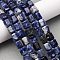 Natural Sodalite Beads Strands, Hexagon Prism, 10~11x9~10mm, Hole: 0.8mm, about 39~40pcs/strand, 15.16''~15.55''(38.5~39.5cm)