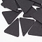 Pear Wood Pendants, Dyed, Triangle, Black, 32x26x3mm, Hole: 1.6mm