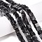 Natural Larvikite Beads Strands, Cube, 7.5~8x7.5~8x7.5~8mm, Hole: 1.2mm, about 47~49pcs/strand, 15.35~15.79''(39~40.1cm)