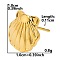 Vintage Stainless Steel Shell Shape Studs Earrings for Women, Fashionable and Elegant Ear Studs