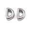 304 Stainless Steel Charms, Letter, Letter D, 7.5x5x3.5mm, Hole: 1.8mm