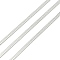 Brass Herringbone Chains, Unwelded, with Spool, Platinum, 2.5x0.4mm