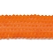 Imitate Austrian Crystal Frosted Glass Beads Strands, Grade AA, Faceted, Bicone, Orange Red, 3.5~3.8x3mm, Hole: 0.8mm, about 107~110pcs/strand, 32.5~34cm