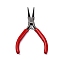 45# Steel Jewelry Pliers, Round Nose Plier, Red, 12.3x5x0.95cm