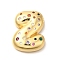 Brass Cubic Zirconia Pendants, Letter A~Z Charms, Real 18K Gold Plated, Letter Z, 29x22.5x6.5mm, Hole: 5x2.5mm