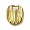 Ion Plating(IP) 304 Stainless Steel Pendants, Oval Charm, Real 18K Gold Plated, 17x14.5x3mm, Hole: 3.5x3mm