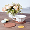 2Pcs Silicone Coaster, Cup Mats, Flat Round, Sienna, 100x5mm