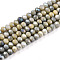 Faceted Electroplated Glass Beads Strands, AB Color Plated, Rondelle, Gray, 4x3mm, Hole: 0.9mm, about 110~115pcs/strand, 39~40cm