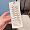 Alloy Rhonestine Alligator Hair Clips, Hair Accessories for Women & Girls, Golden, 60mm, 12pcs/set