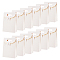 Rectangle Paper Gift Bags, Ribbon Bowknot Decorated Candy Tote for Birthday, Wedding, White, 14.5x6x21cm
