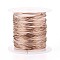 10M 304 Stainless Steel Wire, with Spool, Round, Rose Gold, 0.5mm, 24 Gauge, about 32.81 feet(10m)/roll