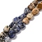 Natural Dalmatian Jasper & Blue Spot Jasper & Green Spot Jasper & Snowflake Obsidian & Picture Jasper Beads Strands, Nuggets, Tumbled Stone, 5~14x4~10x4~8mm, Hole: 0.8~1mm, about 45~59pcs/strand, 15.75~16.34 inch(40~41.5cm)