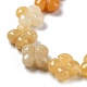 Chapelets de perles en jade topaze naturelle G-P520-A08-01-4