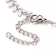 Enamel Wheat Link Chain Necklace NJEW-P220-02P-05-3