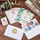 Enveloppe craspire et ensembles de cartes de remerciement à motif floral DIY-CP0004-97-5