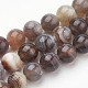 Chapelets de perles en agate naturelle du Botswana G-S279-08-8mm-1