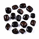 Perles d'obsidienne naturelles en acajou G-N332-003-1