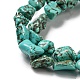 Dyed Natural Howlite Beads Strands G-G075-E03-01-4