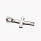 Personalized 201 Stainless Steel Cross Pendants STAS-F010A-52-2