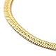 Ion Plating(IP) 304 Stainless Steel Herringbone Chain Bracelet for Men Women BJEW-E058-01B-G-2