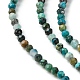 Natural Chrysocolla Beads Strands G-Z034-A03-01-4