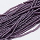 Faceted Rondelle Glass Beads Strands GLAA-M028-2mm-A02-1