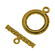 Tibetan Style Alloy Ring Toggle Clasps TIBE-2208-AG-FF-2