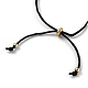 Bracelets coulissants réglables en cordon de polyester BJEW-H540-A05-G-3