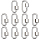 10 шт. латунные винтовые карабинные застежки KK-NB0003-49-1