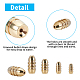 Brass Grooved Bullet Shape Weights Fishing Sinkers KK-FH0001-40G-4