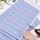 Fingerinspire tela de escamas de sirena tela de algodón de 39x57 pulgada tela de poliéster azul púrpura claro sirena impresa tela de patrón de escala de pescado tela para camiseta DIY-WH0292-79A-3