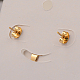 Fiori di smalto 304 ciondoli in acciaio e Orecchini in set di gioielli in acciaio SJEW-F047-24-2