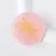 Pietra rotonda piatta curativa scolpita al quarzo rosa naturale PW-WG53645-05-1