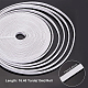 フラットコットンリボン  縫製アクセサリー  ホワイト  3/8インチ（11mm）  約16.40ヤード（15m）/ロール OCOR-WH0073-51B-2