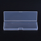 クリアプラスチックビーズ収納ケース  直方体の  透明  17.5x5.2x2.1cm CON-WH0016-02-2