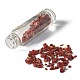 Botellas de bola de rodillo de cuentas de chip de jaspe rojo natural AJEW-H101-01E-3