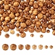 Yilisi 200 pièces 4 styles perles de bois naturel non fini WOOD-YS0001-04-2