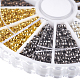 PandaHall About 3000 Pcs 6 Colors 2mm Brass Tube Crimp Beads Cord End Caps for Jewelry Making KK-PH0007-01-2