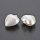 Ciondoli in plastica abs galvanica imitazione perla KY-T023-008B-01-3