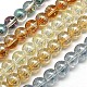 Chapelets de perles en verre électroplaqué EGLA-J001-10mm-M-1