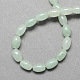 Oval Shaped Natural Gemstone Green Aventurine Stone Beads Strands G-S106-9x6mm-09-2