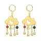 Brass Cloud Chandelier Earrings EJEW-TA00290-1
