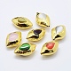 Краевые золотые позолоченные шарики для глаз PEAR-F006-99G-1