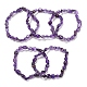 Natural Amethyst Bead Stretch Bracelets BJEW-K213-23-1